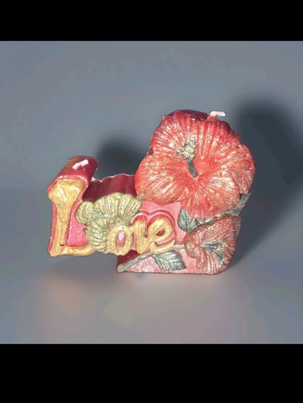 Multicolor Double Wick Love Candle